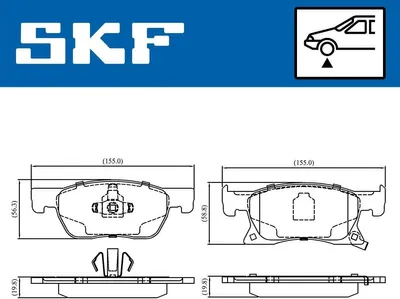 Zdjęcie produktu dla SKF VKBP 80291 A - Zestaw klocków hamulcowych przód, przeznaczony do:
* OPEL Astra K Sports Tourer (B16)
* OPEL Astra K Hatchback (B16)
* ASTRA K Kombi/Van (dla marki VAUXHALL)