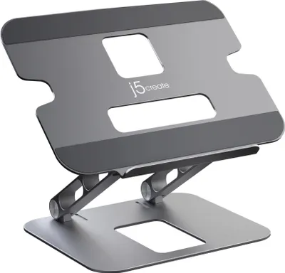Produktbild von j5create JTS127-N Multi-Winkel Laptopständer, Laptop- & Tablet-Ständer, Schwarz, Grau, Aluminium, 40,6 cm (16"), 4 kg, 226 mm
