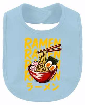 Obrázek produktu pro Ramen, japonská nudlová polévka. Anime, manga, otaku, Japonsko, Y2K, Asie. Barva: světle modrá. Velikost: univerzální