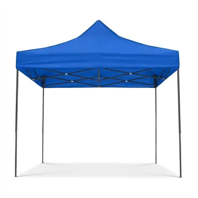 Produktbild von greemotion Gartenpavillon 3x3 Pavillon Garten faltbar aus Polyester Blau 300x300 cm