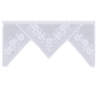 Produktbild von Bistro M Bogen Scheibengardine 2368 weiß HxB 75x150cm