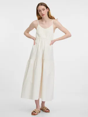 Produktbild von Orsay Cremefarbenes Midikleid für Damen 1000739044000__40