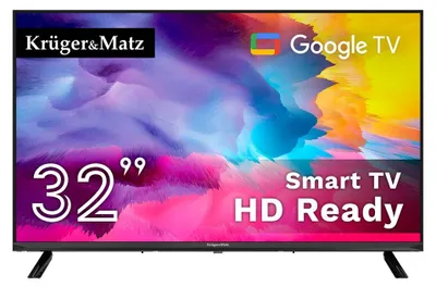 Obrázek produktu pro Kruger&Matz Televizor 32" HD Google TV, DVB-T2/S2/T/C, HEVC