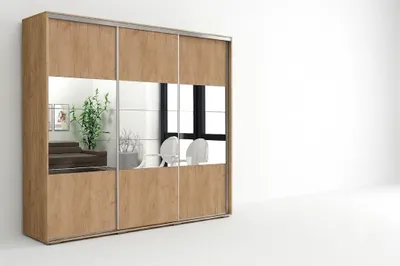 Produktbild von A26 Schiebetürenschrank  - Craft Gold - 250 x 62 x 245 cm