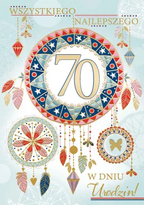 Immagine prodotto di Biglietto A5 per il 70° compleanno