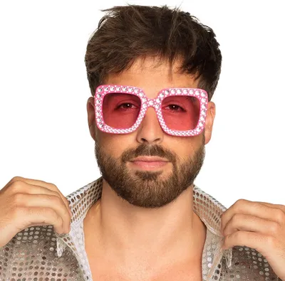 Produktbild von Boland 602632, Karnevalskostüm-Brille, Erwachsener, Uni, Polycarbonat (PC), Acryl, Pink, 49 g