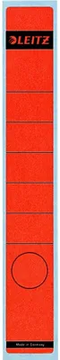 Produktbild von Leitz Rückenschilder für Standard- und Hartpappe-Ordner, Rot, Rechteck, Ring binder, Papier