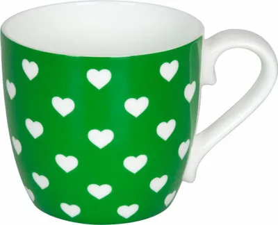Image de Könitz Hearts Apple mug, coeurs, tasse, tasse à café, Bone China, vert, 400 ml, 11 2 057 2334