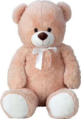 Produktbild von Teddybär 100 cm Hellbraun mit Schleife Kuscheltier