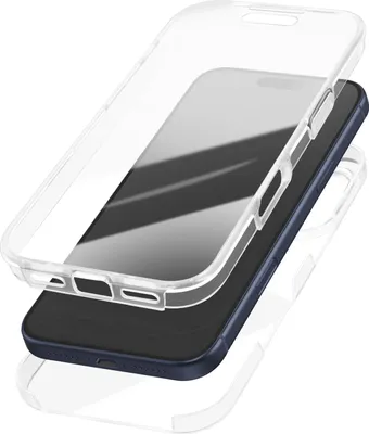 Image de Avizar, étui intégral en silicone pour iPhone 17 Pro avec protection intégrale, transparent