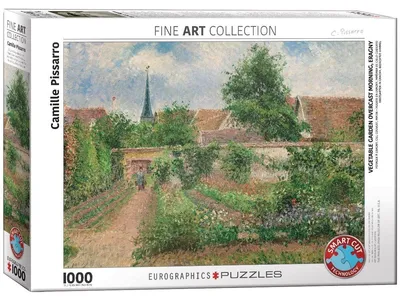 Immagine prodotto di Eurographics Puzzle Gemüsegarten in Eragny mit bedecktem Himmel von Pissaro, 1000 Teile, 68 x 48 cm, 6000-0825