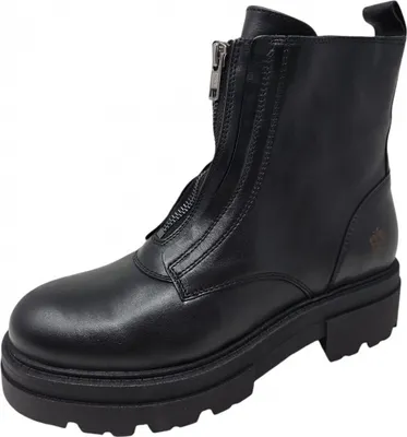 A single black boot is shown against a white background.
