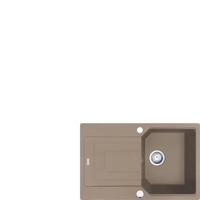 Immagine prodotto di FRANKE URBAN UBG 611-78 lavello in CASHMERE con selettore centrale in acciaio inox / dimensioni del foro 760 x 480 mm R15 / lavello in granito