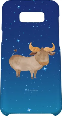 Produktbild von Mr. & Mrs. Panda Samsung Galaxy S8 plus Handyhülle  Sternzeichen Stier - Sternenhimmel Blau - Geschenk, Rind, Geburtstag Mai, Handy Case, Ochse, Cover, April, Hülle