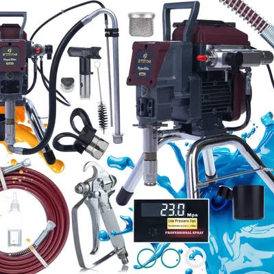 Obrázok produktu pre Zenthril Alpha HyperElite – Profesionálny Striekací Stroj na Farby 1500 W | 20 MPA | 2 l/min | LCD a ZenControl