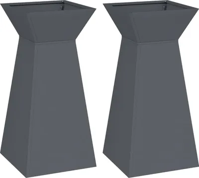 Obrázok produktu pre Stĺpový kvetináč 2 pcs Antracit 35 x 35 x 73 cm