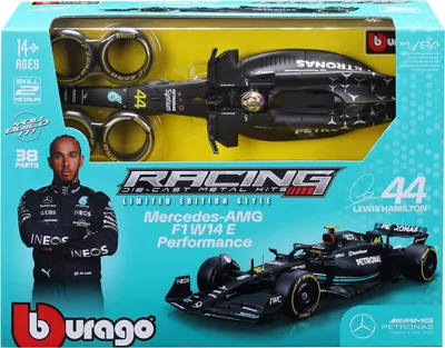 Produktbild von BOLID F1 Mercedes AMG W14 Hamilton 1:24 BBURAGO MODELL ZUM ZUSAMMENBAUEN 18-28510