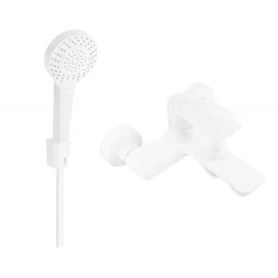 Obrázek produktu pro Mexen Royo R05 vanová baterie se sprchovou sadou, Bílá - 7223R05-20