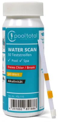 Produktbild von Water SCAN Teststreifen Chlor, pH + Alkalinität