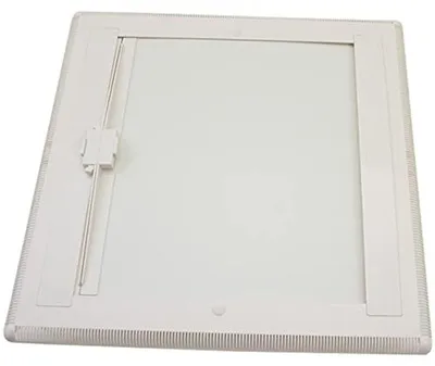 Zdjęcie produktu dla Roleta sufitowa - Wkładka wewnętrzna - 40 x 40 cm - Biały - Podwójna roleta zaciemniająca i moskitiera do kopuły dachowej MPK VisionVent M