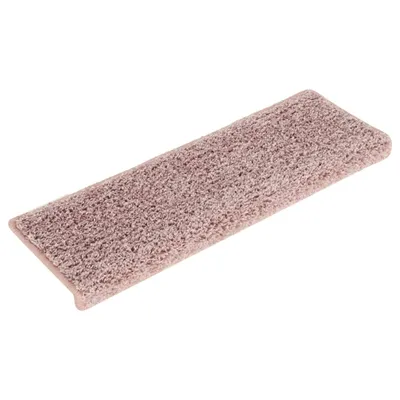 Obrázek produktu pro Schodové rohože 15 ks 65 x 21 x 4 cm světle růžové s obdélníkovým okrajem