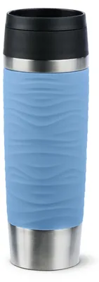 Produktbild von emsa Isolierbecher TRAVEL MUG Wave 0,5 Liter pastellblau