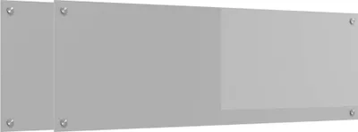 Produktbild von vidaXL Küchenrückwand 2 stk. Hellgrau 120 x 40 cm Gehärtetes Glas
