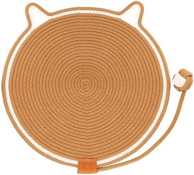 Immagine prodotto di Tappetino tiragraffi per gatti 43x43 cm in corda di cotone naturale
