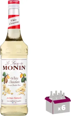 Image de Lot de 6 Sirop Monin - Chocolat blanc - 70cL