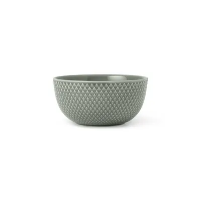 Produktbild von Lyngby Porcelæn - Rhombe Earth Schale Ø 13 cm, moss