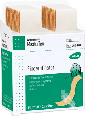 Produktbild von MasterTex Fingerpflaster, 12 x 2 cm, 30 Stk