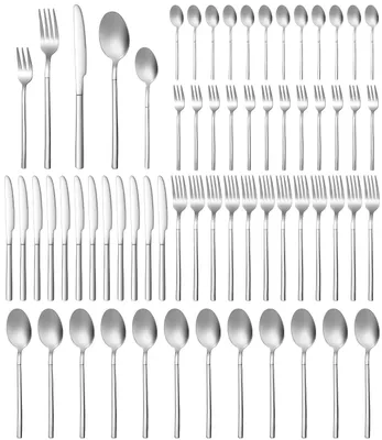 Besteckset 60-tlg. für 12 Pers., Edelstahl, spülmaschinengeeignet