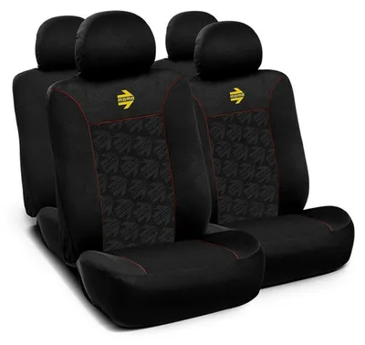 Imagen del producto de Funda para asiento de coche, juego de fundas para asientos delanteros y traseros, universal, color /gris