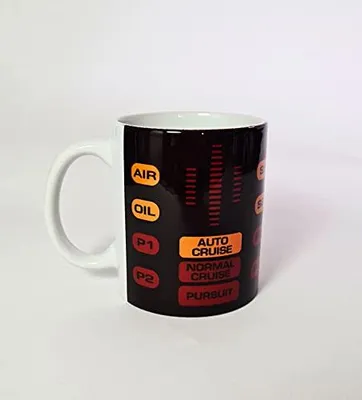 Keramik-Kaffeetasse mit KITT-Motiv, schwarz, 1 Stück