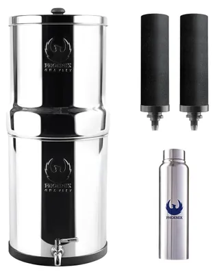 Produktbild von Wasserfilter mit Schwerkraftprinzip, 8 Liter Fassungsvermögen, aus Edelstahl