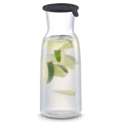 Produktbild von ZELLER Wasserkaraffe 700ml mit Silikondeckel 8,2x21,1cm