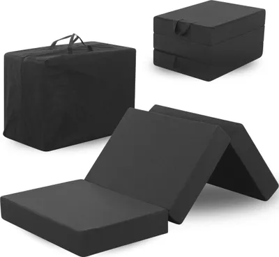 Produktbild von Arensberger Amalia Gästebett Klappmatratze 90x200 cm | 16 cm NANOCELL® Gelschaum | Faltmatratze mit Transporttasche für Gäste & Camping