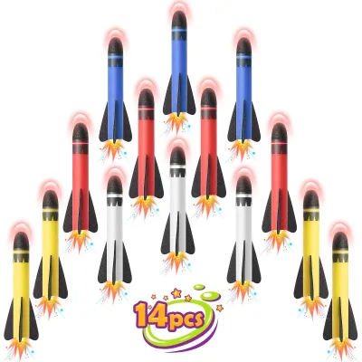 Produktbild von Spielzeug Raketenwerfer mit 3 Nachfüllraketen, für Kinder 3-12 Jahre, für den Außenbereich