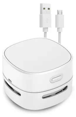 Handstaubsauger, USB-wiederaufladbar, 90 Min. Laufzeit, Weiß
