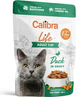 Produktbild von CALIBRA Cat Life Adult Duck in gravy - nassfutter für Katzen - 85g