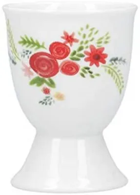 Produktbild von eierbecher Blumen 5 x 5 x 7 cm Porzellan weiß