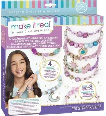 Produktbild von Make It Real Schmuckherstellungsset – Armbänder aus Himmelssteinen