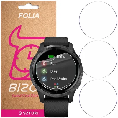 Produktbild von 3x Schutzfolie für den Bildschirm für Garmin Venu, Bizon Watch HydroFlex