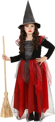 Produktbild von Gifthexe - Halloween Kostüm Kinder Mädchen Kindergröße: 110-116