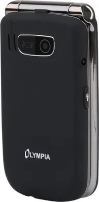 Image de Olympia Téléphone portable à grosses touches View 6,1cm (2,4 pouces), compatible avec les appareils auditifs, couleur : noir