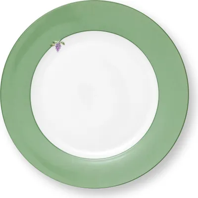 A single plate is shown from a top-down perspective against a white background.