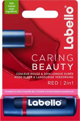 Produktbild von Labello Caring beauty red (4,8 gr)