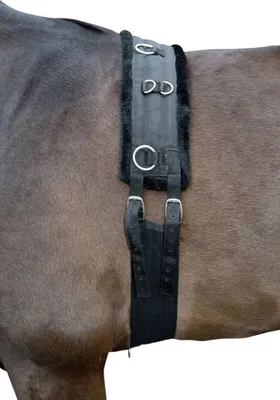 Produktbild von HKM Longiergurt -Teddy-, Farbe:9191 schwarz/schwarz, Größe:Pony
