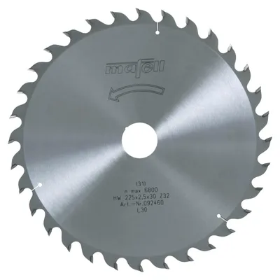 Produktbild von Mafell Sägeblatt-HM 225 x 1,8/2,5 x 30 mm, Z 32, WZ | 092460
