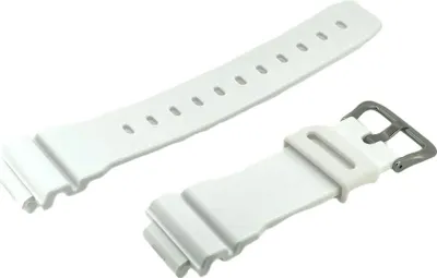 Produktbild von Casio G-Shock Uhrenarmband weiß glänzend Resin DW-6900RCS-7